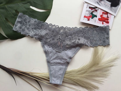 Imagen de Victoria's Secret  Panty Tanga Algodón y Encaje